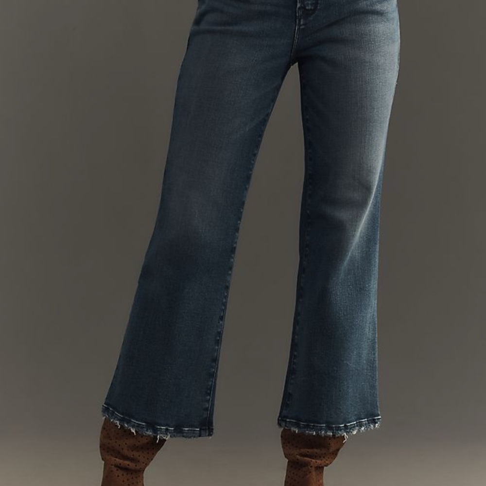 Good American Good Legs Crop Mini Bootcut Indigo271 Wash | Women’s W32 / 15 Jr